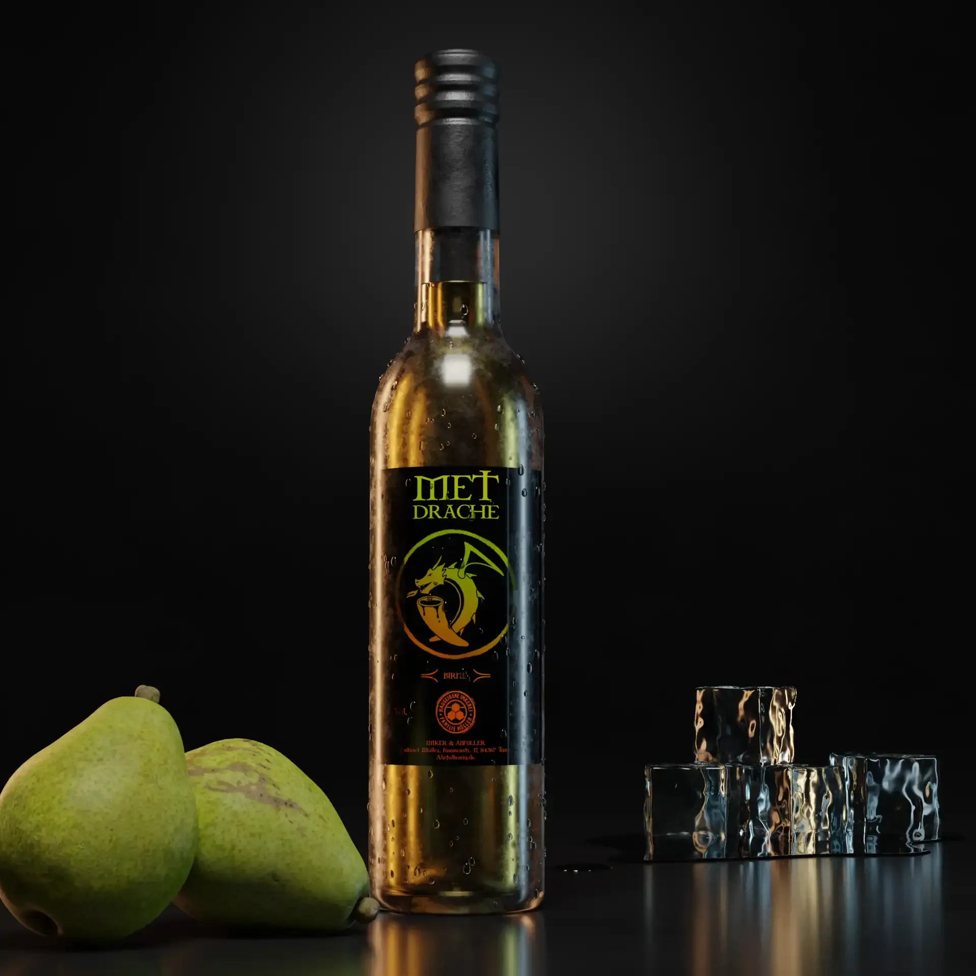 Rendering Metflasche